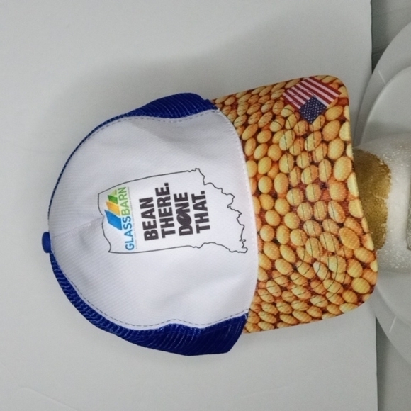 Glass Barn  Bean There Done That, lot of 3 Caps, mash back, adjustable tab, NWOT - Picture 6 of 7